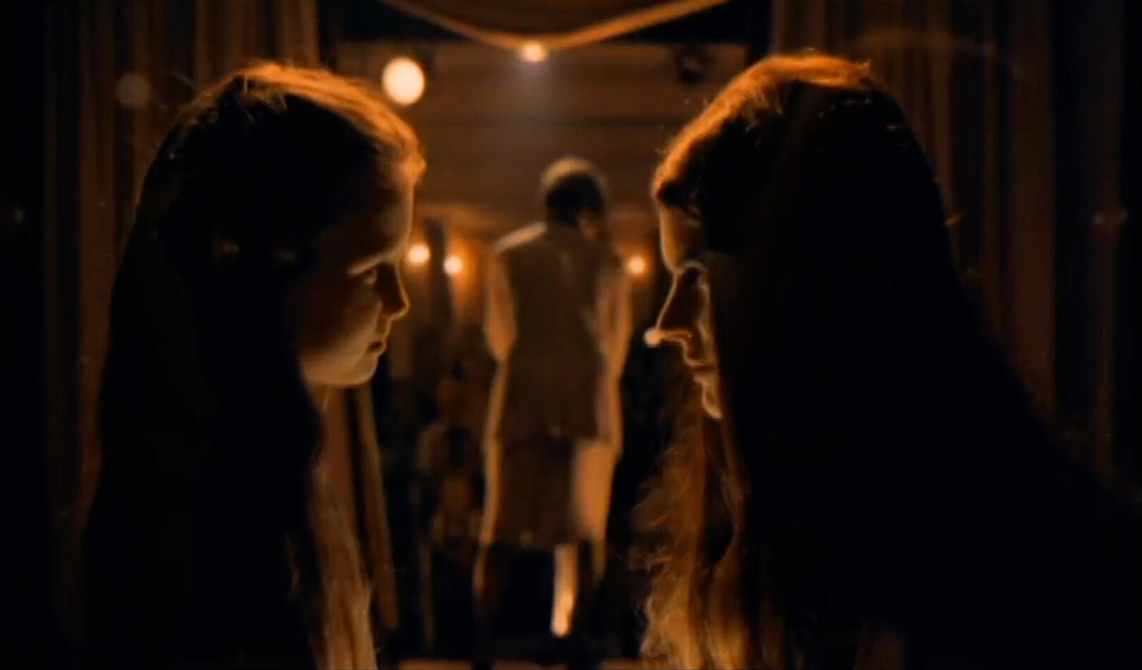 Two girls talking image by Scott L. Dale Image of 2 girls talking in amber light by Scott L. Dale