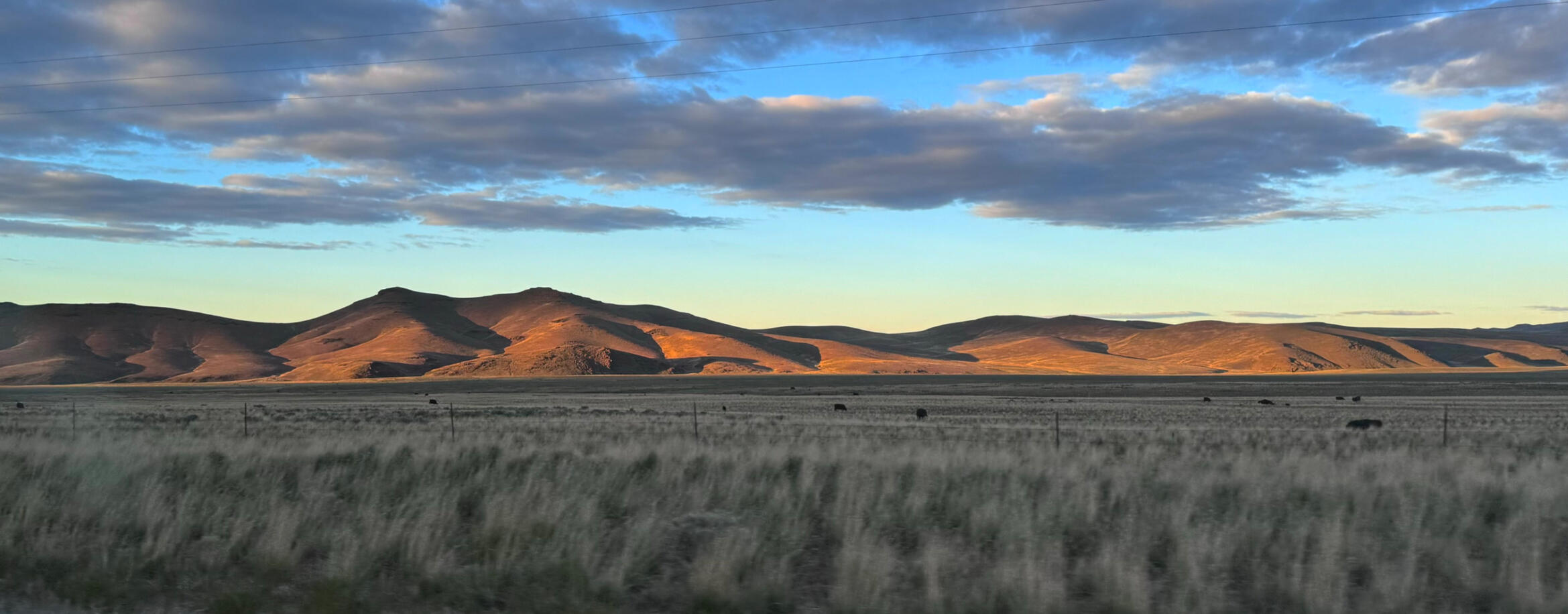 Wide format magic hour mountain scene western US 2:55:1 image by Scott L. Dale Wide format magic hour mountain scene western US 2:55:1 image by by Scott L. Dale